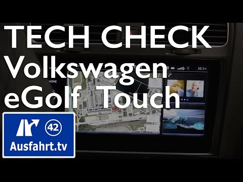 TECHCHECK:  Volkswagen eGolf Touch (Ausblick neues VW Discover Pro)