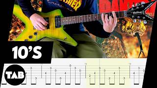 10's Pantera Guitar TAB | Lesson | Tutorial | Cover