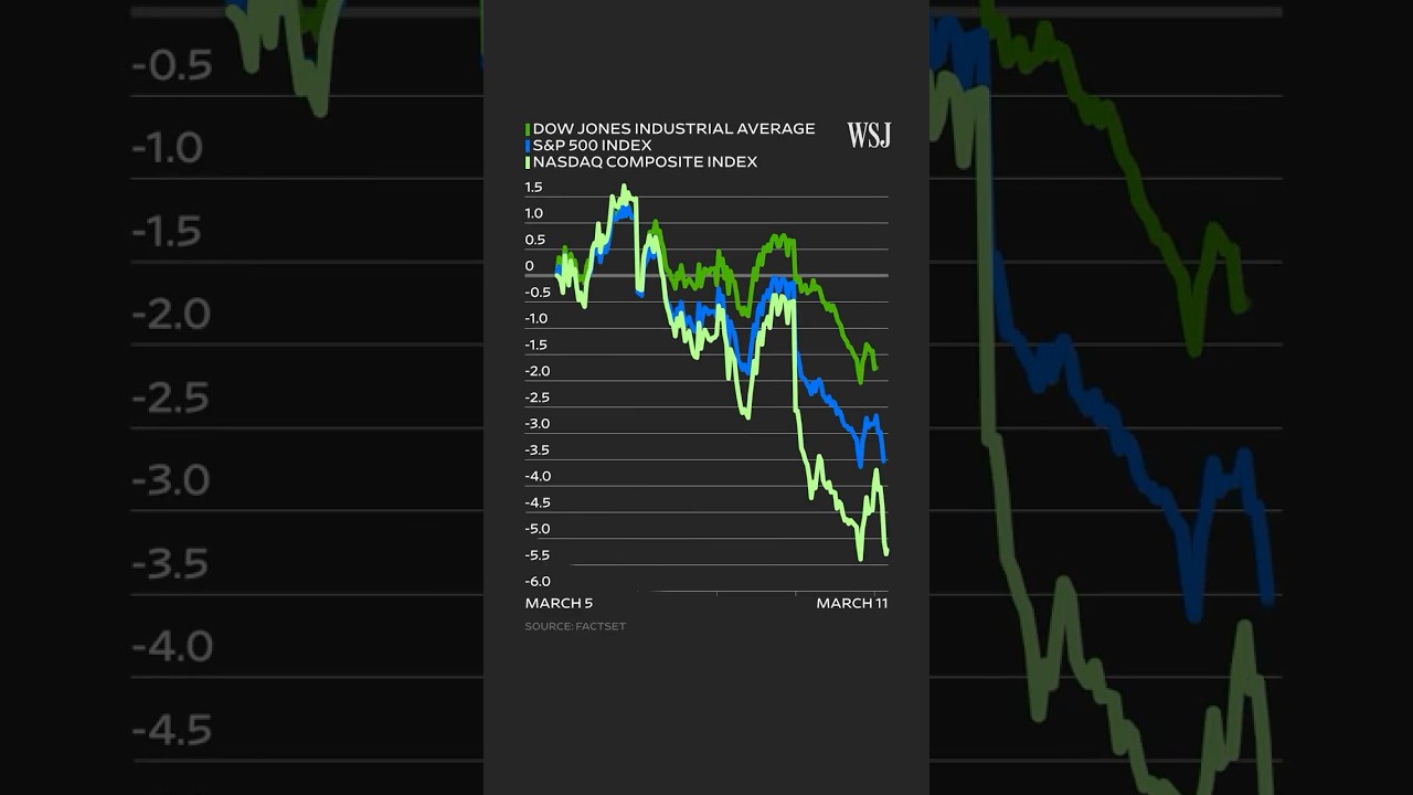 Stocks Are Spooked That Trump's Tariffs Will Trigger a Recession | WSJ News