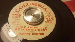 Johnny Horton - They Shined Up Rudolph's Nose - 1960 Country - Columbia 4-41522