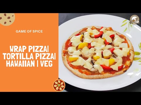 How to fix your pizza cravings quick | crispy Hawaiian tortilla pizza