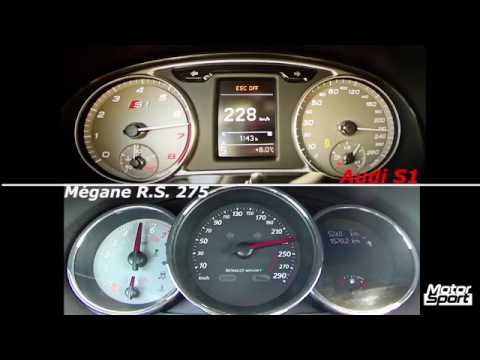 0 245 km h   Audi S1 vs Megane RS 275 Motorsport