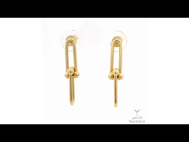 حلق ذهب عيار 18 (ER.5089)