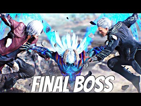 Devil May Cry 5 - Nero Devil Trigger vs Vergil Final Boss (DMC5 2019) PS4 Pro