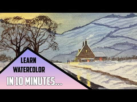 10 Minute Watercolor Tutorial for Absolute Beginners - Start Painting Today! Episode 3