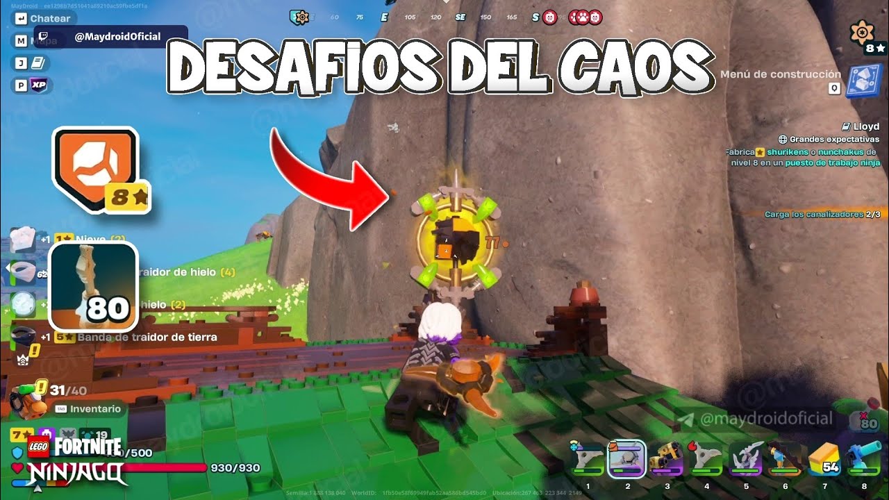 Cómo COMPLETAR los DESAFÍOS DEL CAOS y obtener ACEITE RITUAL LEGENDARIO en LEGO Fortnite Ninjago