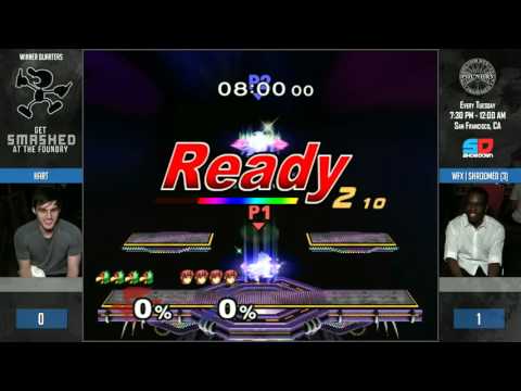 Get Smashed at the Foundry #81 - Winner Quarters: Hart (Falco) vs WFX | Shroomed (Marth)
