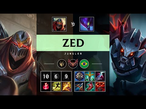 Zed Jungle vs Kha'Zix - BR Grandmaster Patch 25.18