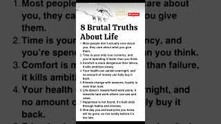 8 BRUTAL Truths About Life (You Need to Hear This!) 💀#trending #viral #fyp
