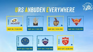 IPL 2021 Phase 2 : Chennai Super Kings IPL 2021 Fixtures: Full Schedule, Timings, Dates, Venues