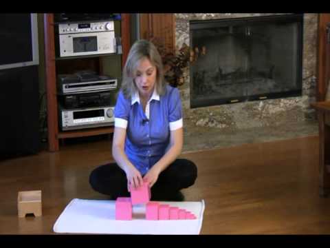 Montessori Sensorial Lesson - Pink Tower