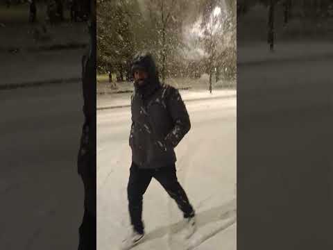 Snowfall in Sweden #helsingborg #sweden #snowfall