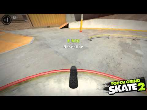 Touchgrind Skate 2: Factory Challenges - noseslide to pop shuvit in the triple bowl