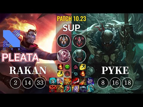 DRX Pleata Rakan vs Pyke Sup - KR Patch 10.23