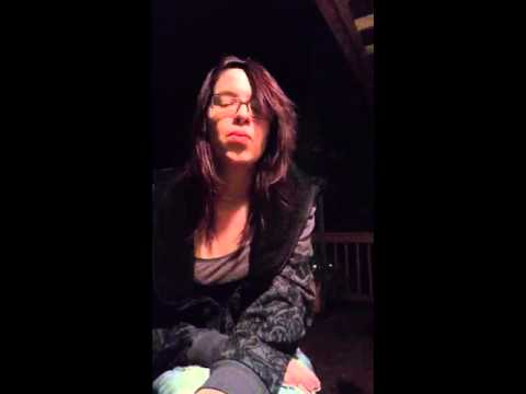 Smoking a cig at night