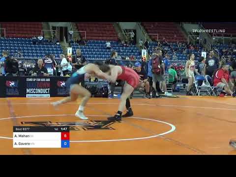 122 Lbs Round Of 32 - Alyssa Mahan, Delaware Vs Aireaana Gavere, Minnesota 76e0