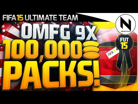 OMFG! 9 x 100K LIGHTNING PACKS! - FIFA 15 Ultimate Team