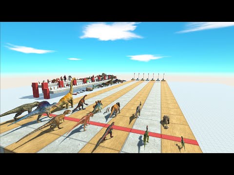 DINOSAURS SPEEDTEST - Animal Revolt Battle Simulator