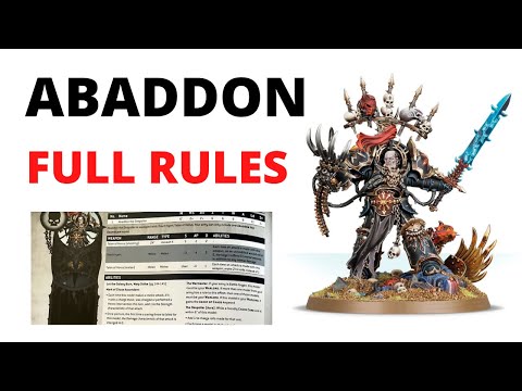 Abaddon the Despoiler - FULL RULES LEAK - Codex Chaos Marines Datasheet Review