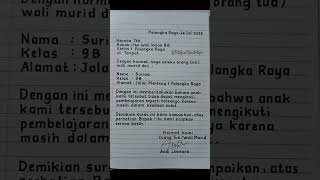 Download lagu Contoh Surat Izin Sakit | Surat izin tidak masuk sekolah mp3