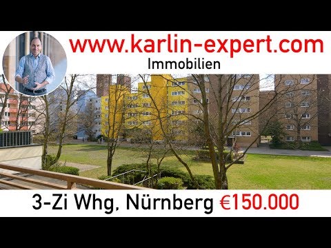 Gut geschnittene 3-Zi Stadtwohnung mit Balkon. Nurnberg €150 000