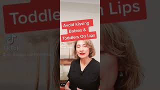 Kissing children on lips can spread cold sores or cavity causing bacteria #cavities#kissing#babies