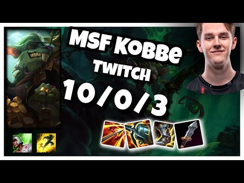 Twitch vs Xayah MSF Kobbe BOT (10/0/3) Gameplay Replay - Patch 10.23