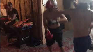 Basement Boxing: Isaiah vs. Riley
