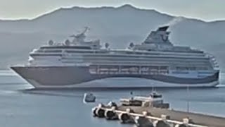 cruise ship MV Marella explorer 2 arriving to Ajaccio