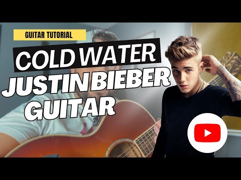 Cold Water Justin Bieber Guitar Tutorial // Guitar Chords Cold Water