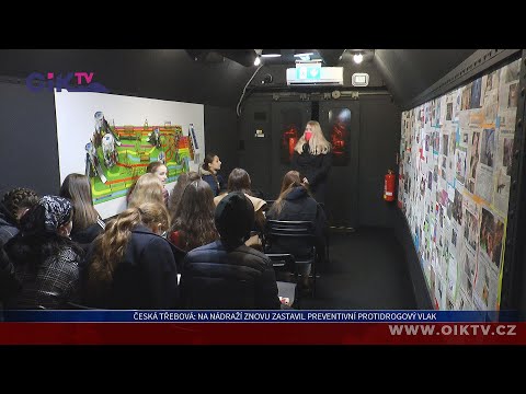 Česká Třebová: Na nádraží znovu zastavil preventivní protidrogový vlak