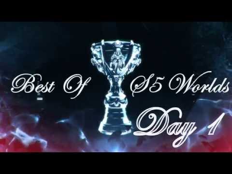 Best bits Funny moments & Highlights S5 Worlds 2015 Group stage Day 1