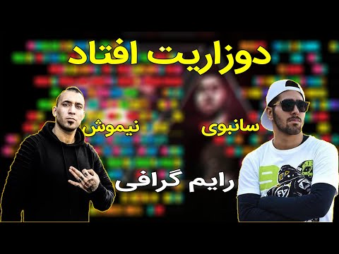 رایم گرافی/قافیه نگاری قطعه دوزاریت افتاد از نیموش و سانبوی