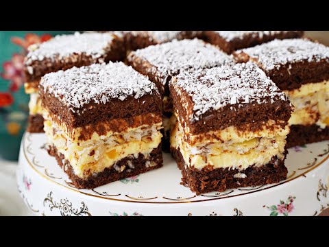 Delicious BAJKA cake with chocolate, custard cream, and dried fruit – RECIPE – Mała Cukierenka