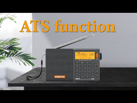 XHDATA D-808   How to use ATS function to store radio stations?