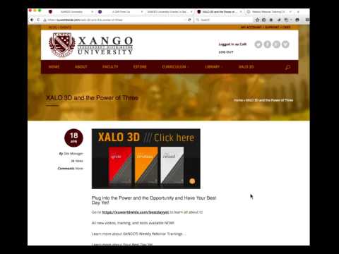 XU Training Series Part 2 - XALO 3D and the Power of Three