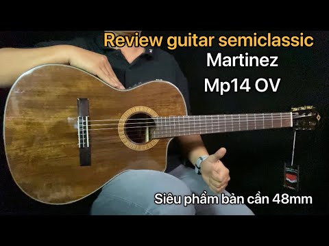 MARTINEZ MP14 OV Ovangkol / Classical Nylon Crossover / With Built-In Chorus & Reverb image 17