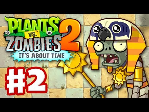 Plants vs. Zombies 2: It's About Time - Gameplay Walkthrough Part 2 - Ancient Egypt (iOS)