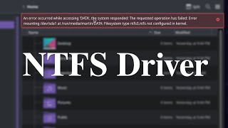 Install a NTFS Driver on Linux