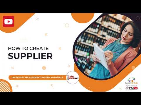 How to Create a Supplier