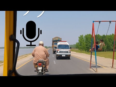 Village Journey to River Bridge | Boats, Children, and Daily Life in Pakistan