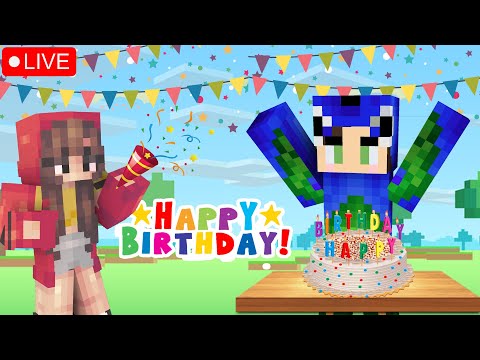 Ayush More's EPIC Birthday One Block Minecraft Stream!! 🎉