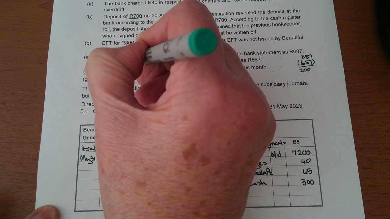 19. Bank reconciliation, cash journals and bank account
