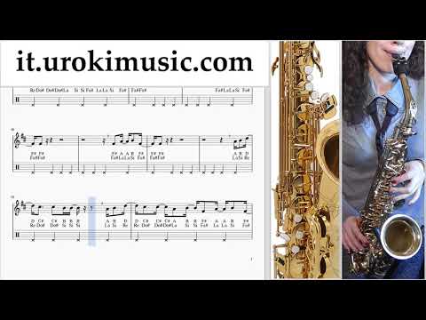 Lezioni di Sassofono Contralto Childish Gambino - Feels Like Summer Tutorial Spartito um-i276
