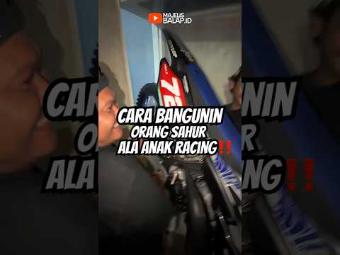 Bangunin Temen Pakai Motor Drag! Isengnya Anak Motor Udah Kelewatan‼️ #motordrag #anakmotor #funny