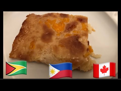 Cassava Cake, cooking with my Filipino friend.