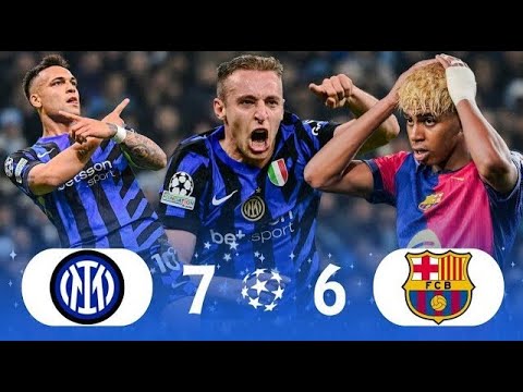 Inter Milan 7-6 Barcelona 😱 Unbelievable UCL Thriller | Both Legs Highlights & Goals