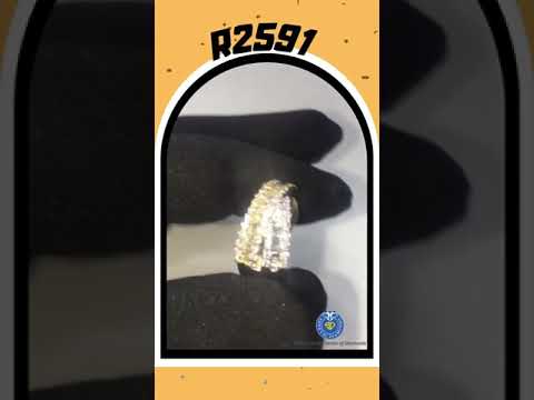 Fancy Criss Cross Baguette Diamond Engagement Ring