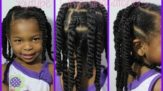 "Braided Twists" Easy Hairstyle Kids |LittleMindCatchers