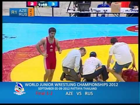 WORLD JUNIOR WRESTLING CHAMPIONSHIPS 2012_AZE VS RUS